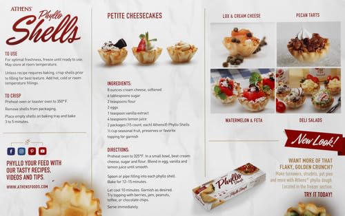 Athens, Mini Fillo Dough Shells, 15 Count (Frozen) - Image 3