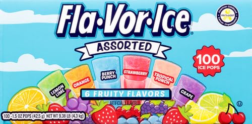 Fla-Vor-Ice Popsicle Variety Pack of 1.5 Oz Freezer Bars, Assorted Flavors, 100 Count - Image 4