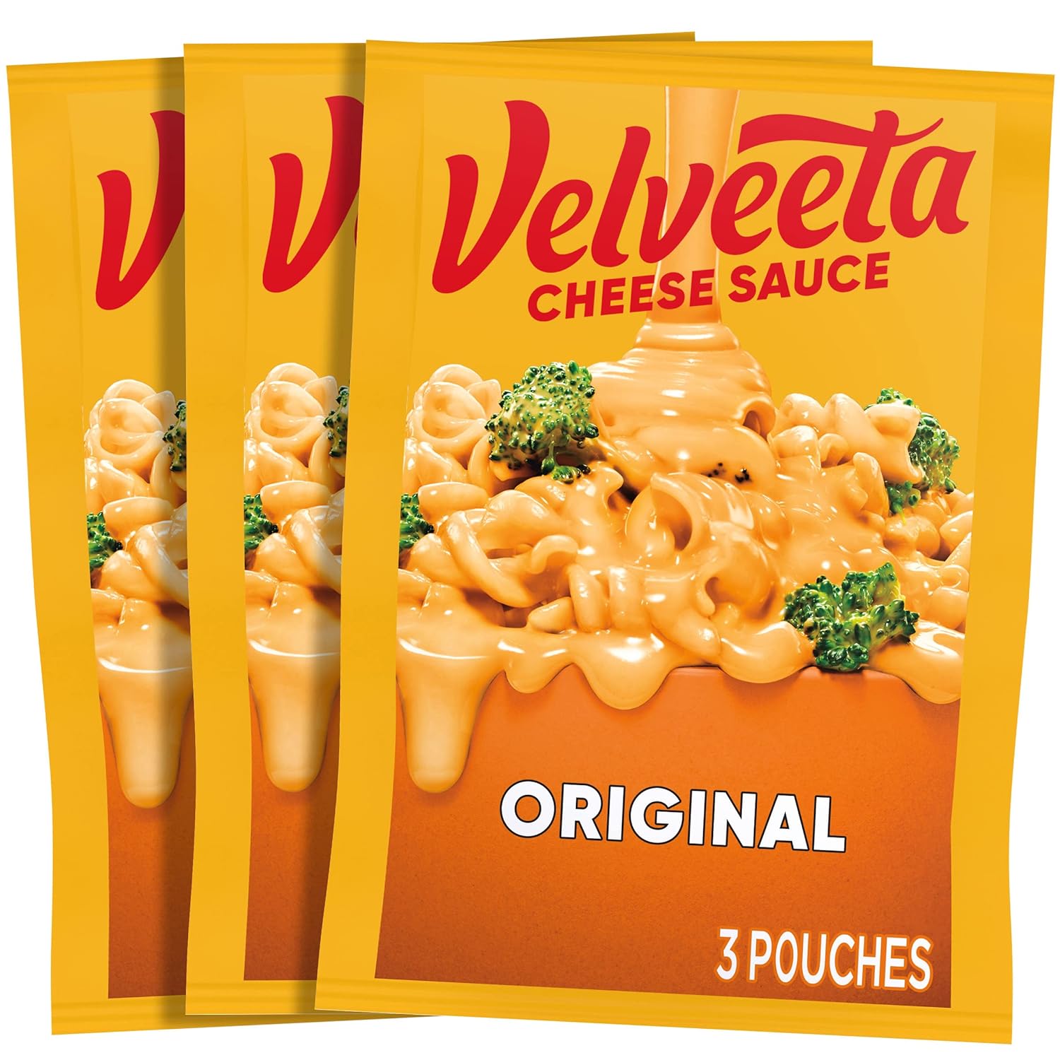 Velveeta Original Melting Cheese Sauce Pouches (3 ct Box, 4 oz Packets)